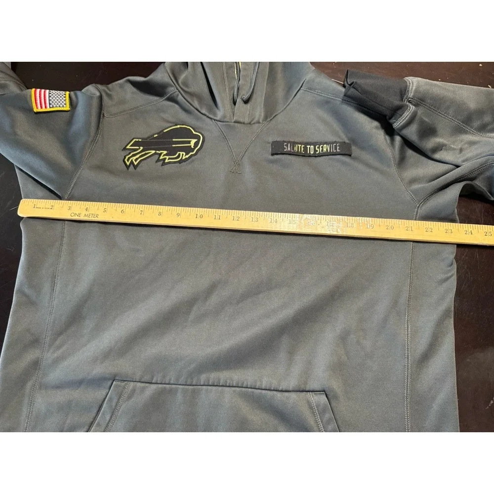 Nike Buffalo Bills Salute To Service 2016 Hoodie Anthracite Camo Mens Large L